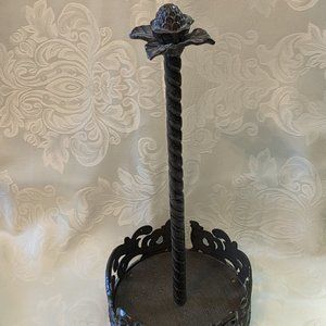 Paper Towel Holder in Acanthus Leaf Cast Metal